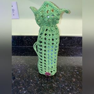 HANDMADE wine bottle tote